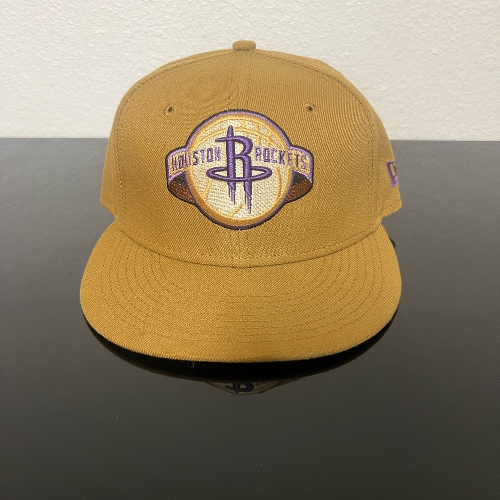 Brown Houston Rockets Fitted Hat 7
